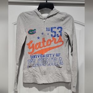Soffe Gray Gators Long Sleeve Zip-up With Hood